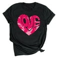 thumbnail image 1 of LSLJS T-shirt Imprimé Amoureux pour Femmes, Col Rond, Manches Courtes, Cadeaux pour Femmes, 1 of 4