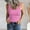 Pink, variant on Krdevn Women's Sleeveless Scoop Neck Ribbed Tank Tops Fitted Basic Cami Tee Shirts(Color:Pink,Size:L)