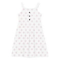 thumbnail image 4 of JDQJBZ Kids Toddler Girls Dress Sleeveless Button Front Layered Ruffle Hem with Pockets Sundress, 4 of 5