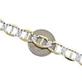 thumbnail image 5 of 10K Yellow Gold 10.75mm Diamond Cut Solid Anchor Mariner Chain Necklace 24 Inch, 5 of 7