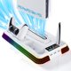thumbnail image 1 of Soporte vertical para estación de refrigeración para PS5/Slim/Pro, ventilador turbo con kit de accesorios que incluye base de carga, cabezal de ventilación de 3 velocidades y gancho para auriculares, 1 of 7