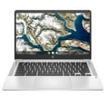 thumbnail image 3 of 2121 Newest HP 14 Premium Laptop Chromebook 14" FHD (1920 x 1080) Display, Intel Celeron N4000, 4GB RAM, 64GB eMMC+ 128GB SD Card, Wi-Fi 6, Chrome OS, Silver, Bonus Sleeve & Wireless Mouse, 3 of 5