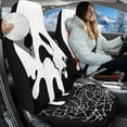 thumbnail image 2 of Uorisanigo Car Seat Covers, Soft Comfort Halloween Cobweb High Back Seat Covers Fit for Most Cars, Full Coverage Auto Seats Cushion Protection, Auto Interior Accessories, 2 of 7