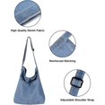 thumbnail image 2 of Kukuzhu Denim Shoulder Bag Casual Tote Bag Large Hobo Handbag Jean Purse for Women, 2 of 6