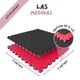 thumbnail image 3 of Piso Tatami 7m² 7pz Artes Marciales Gym Foamy 100x100x2cm Rojo/Negro, 3 of 5