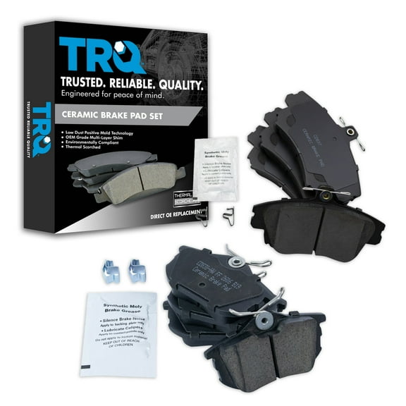 TRQ Ceramic Brake Pads Fits 2000-2004 Volvo S40 V40 BFA20295