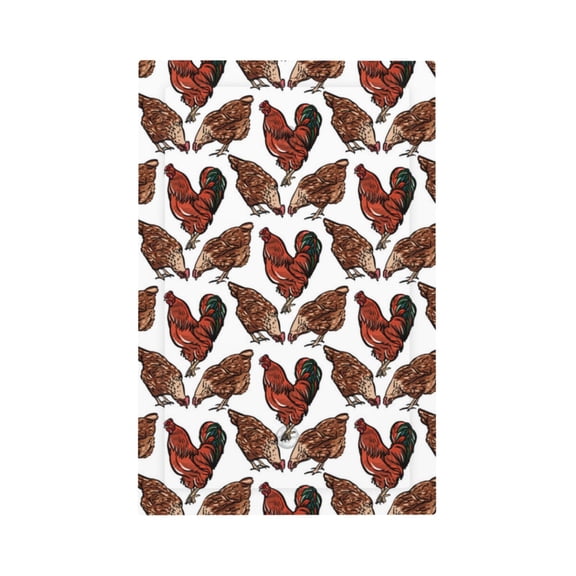 Fuzoiu A Rooster With Chickens Print Single Duplex Outlet Cover Plate, Light Switch Cover, for Receptacle Light Switch, Switch Cover Decorative Wallplate-Style V