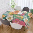 thumbnail image 2 of Yayeee Tablecloths for Rectangular Tables 54 x 54 inch Party Table Cover, Floral Pattern, 2 of 6