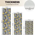 thumbnail image 4 of Yellow Lemon Fruit Leaves BlackWhite Pattern Kitchen Rugs Sets Of 3,Kitchen Runner Rugs Non Skid Washable,Decorative Kitchen Floor Mats for Kitchen,Sink,Laundry,17"x30"+ 17"x47" + 17"x59", 4 of 6