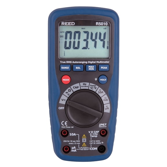 Reed Instruments REED R5010 True RMS Waterproof Digital Multimeter