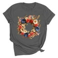 thumbnail image 3 of Busydd 4th of July Women's Tops Stylish American Flag Print Independence Day Tees Casual Round Neck Short Sleeve T Shirts for Women Comfy Summer Tops S, 3 of 7