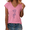 1-Rose Red, variant on Women's Funny Planet Balloon Tee Shirts V Neck Short Sleeve Cute Summer Tops Trendy Casual Loose Shirt Graphic Print Blouse