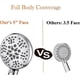 thumbnail image 3 of Shower Head With Handheld High Pressure-full Body Coverage Powerful Rain Showerhead With Extra 60" Long Hose And Adjustable Brass Joint Holder- The Pe, 3 of 5