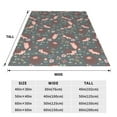 thumbnail image 3 of Sikiie Hedgehogs and Flowers1 Ultra-Soft Micro flannel Blanket Luxury All Seasons Warm Blanket for Bedding Sofa and Travel (4 sizes)-80"x60", 3 of 7