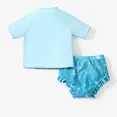 thumbnail image 7 of Disney Princess Girls Swimsuit Frozen Elsa Rash Guards and Bikini, 2-pcs, Sizes 2-6, Blue, 7 of 7