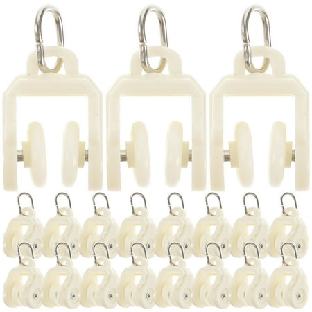 

50pcs Curtain Track Pulley Sliding Wheel Curtain Track Glider Curtain Fitting