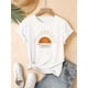 thumbnail image 2 of Women's Retro Line Sun Graphic , Casual Round Neck Short Sleeve T-Shirt For Summer, Vintage Style Sports Top Tee For adult, Men, Women, Teen, Teenager, adolescent, Youth, 2 of 5