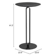 thumbnail image 4 of Derry Bar Table Black Bar Table, Modern Style, Faux Wood MDF round shape tabletop, Steel, Indoor Bar, 4 of 11