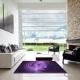 thumbnail image 6 of Ahgly Company Indoor Round Patterned Dark Purple Area Rugs, 4' Round, 6 of 6