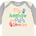 thumbnail image 4 of Inktastic Meemaw and Papa Love Me Boys or Girls Long Sleeve Baby Bodysuit, 4 of 5