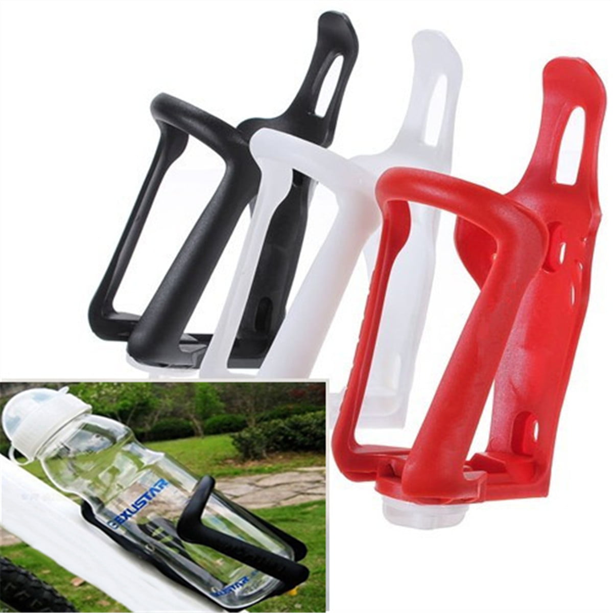 Durable Plastic Road Mountain Bike Bicycle Water Bottle Holder Rack Cage