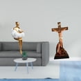 thumbnail image 2 of Figura de resina de niña con María, escultura abstracta, decoración religiosa creativa para la oficina, el dormitorio y la mesa., 2 of 8