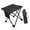 Black Striped, variant on S SERENABLE Portable Camping Stool Ottoman Compact Foot Rest Stool for Park Beach Travel White