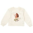 thumbnail image 3 of Disney Moana Floral Fleece Pullover Sweatshirt and Skirt Outfit Set Toddler to Big Kid, 3 of 5