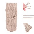 thumbnail image 2 of 8mm Natural Sisal Rope Cat Scratching Post Toys Making DIY Desk Foot Chair Legs Binding Rope Material for Cat Sharpen Claw, 2 of 7