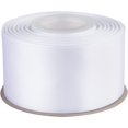 thumbnail image 1 of GFDYREE 2" Inch Double Faced Satin Ribbon White Solid Polyester Craft Ribbon - 25 Yards Perfect for Gift Wrapping, Crafts, Wreath, Wedding Party Ceremony Decoration, Floral Arrangement, Sewi, 1 of 7