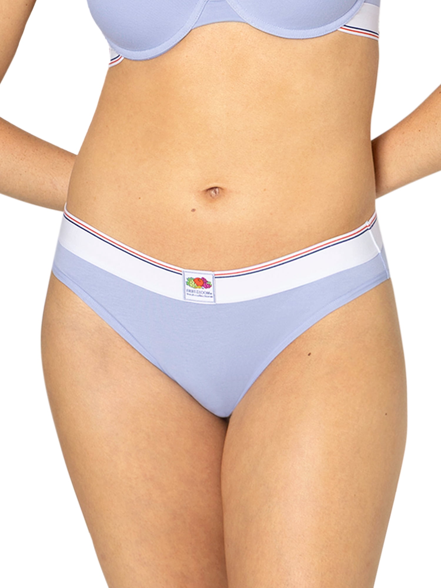 fresh collection by Fruit of the Loom Women's Cotton Bikini Underwear 2-pack