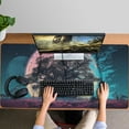 thumbnail image 4 of the Tree Under the Moon Gaming Mouse Mat, Rectangle 3XL Extra Large Mouse Pad 47.3 X 23.6 Inches Non-Slip Rubber Gaming Mouse Pad with Stitched Edges, Office Mouse Pad for Women Men Kids, 4 of 7