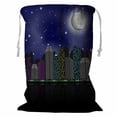 thumbnail image 1 of ABPHQTO Night City Clear Sky And Moon Cesta de almacenamiento Bolsa de lavandería con cordón 45x60 cm, 1 of 3