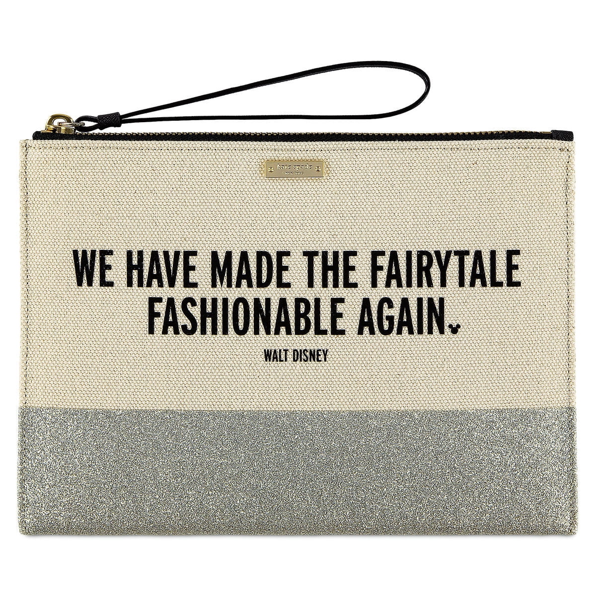 Disney Made the Fairytale Fashionable Again Canvas Glitter Clutch Kate Spade New