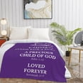 thumbnail image 3 of LHSHID Christian Gifts for Women Religious Gifts for Women Catholic Bible Verse Blanket Inspirational Spiritual Scriptures Religious Soft Throw Blanket Birthday Gifts for Women 60x80in, 3 of 6