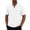 White, variant on SAWOBUUN Men's Texture Zip Front Jacket Short Sleeve Collared Sport Top Casual Athletic Outerwear