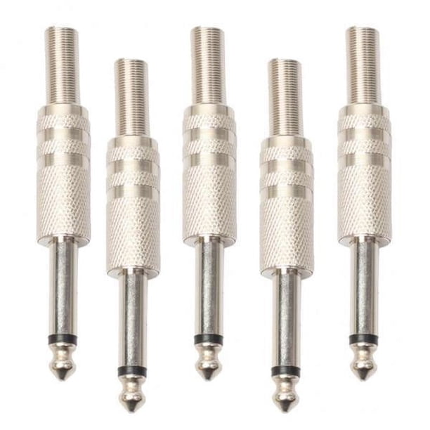 3x Adaptadores de sonido Canal de 6.35 mm 5 Piezas para de Música Conjunto de Recolección 3 piezas