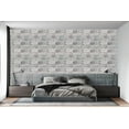 thumbnail image 2 of Dundee Deco 3D Wall Panels - Peel and Stick Wall Sticker, Transitional Abstract Brick Grey Pink Blue Self Adhesive Foam Wall Paneling for Interior Wall Decor, Pack of 10, Covers 57.5 sq. ft., 2 of 5