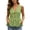 Green, variant on Women's Eyelet Embroidery V-Neck Tie Front Peplum Tank Top Sleeveless Lace-Up Summer Blouse