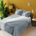 thumbnail image 3 of Ambesonne Grey Fitted & Top Sheet Set with Shams, Monochromatic Abstract, Grey, 3 of 5