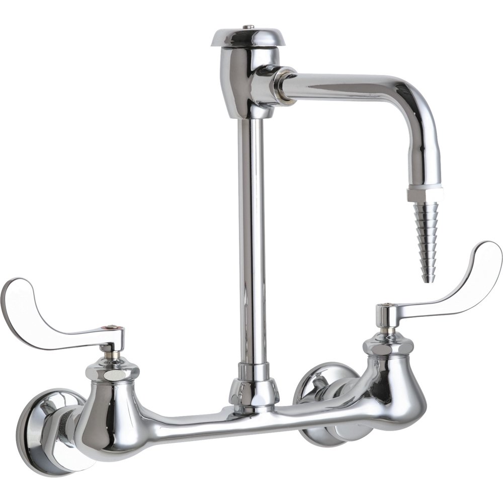 Chicago Faucets 943317 Chrome Wall Mounted Lab Faucet