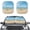 Beach Starfish, variant on Xoenoiee Owl Dreamcatcher Print 2 Piece Car Windshield Sun Shade, Sunshade for Car Windshield Block UV Rays Protector, Folding Auto Sun Shades Window Shield Visor Cover Keep Vehicle Cool