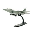 thumbnail image 3 of Modelo de avión de F22 a escala 1:100 con soporte de exhibición, modelo de avión en miniatura realista para decoración de mesa, multiusos, res, 3 of 9