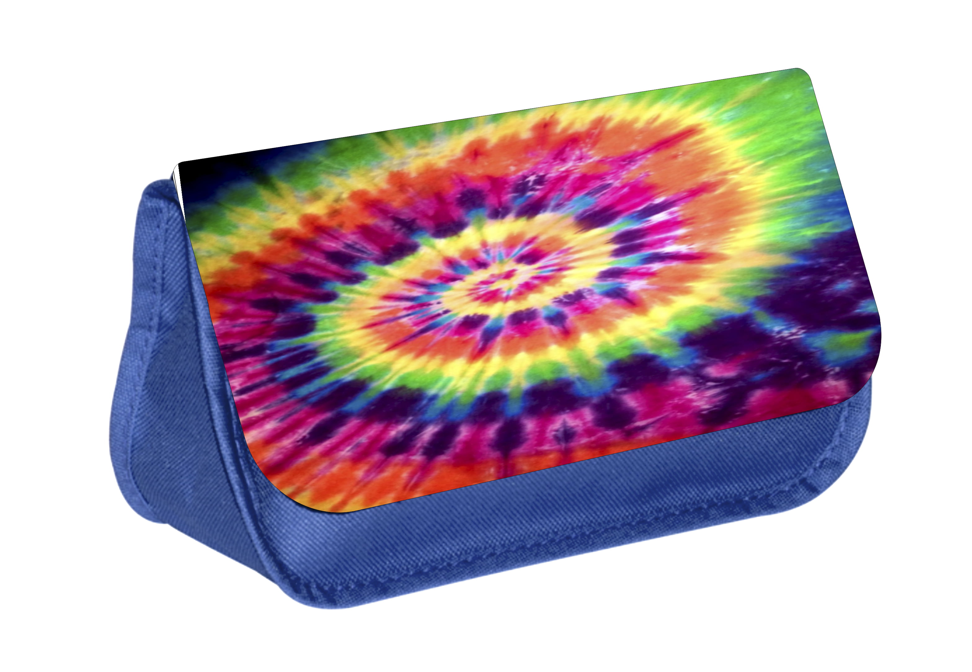 Tie Dye - Blue Girls Blue Pencil Case - Pencil Bag - with 2 Zippered ...
