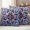 White Light Purple Violet, variant on Blue Purple Ethnic Outdoor Waterproof Pillow Covers, Rustic Boho Flowers Impressionist Decorative Square Throw Pillowcase Sofa Cushion Sham for Patio/Couch/Chair, 24"x24" 2 Pack