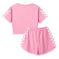 thumbnail image 3 of Toddler Girl Ninja Kidz 2-Piece Set – Kids Cartoon Crop Shirt and Shorts – Summer Playwear, 3 of 4