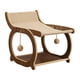 thumbnail image 1 of Sillón rascador de sisal para gatos, muebles de interior, cama elevada para gatos Marrón, 1 of 9