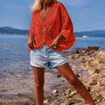 thumbnail image 4 of kaondbfi Cardigans for Elegant Women Crochet Long Sleeve Shirt Mesh Knit Tops Lightweight Summer Clothing Womens Summer Fall Fashion Bolero Shrug Tops, 4 of 7