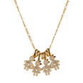 thumbnail image 3 of Collar para Mujer de Niños Personalizado LuckyLy, Baño de Oro 14k y Zirconia Cúbica, Cadena y Charms, Modelo Darcy Niño y Niña dorado 4 Niñas, 3 of 6