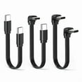 thumbnail image 3 of 66W Type C to Type C Flat Charging Cable for Smartphones Tablets and Laptops 90 Degree Option Soft Silicone USB C Cord, 3 of 10